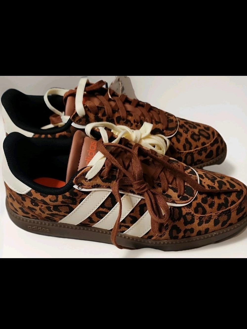 adidas Breaknet Sleek Shoes In Women Size 5 Leopard (Dusky Bronze/Cream/Gum)